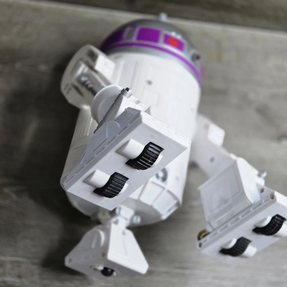 Disney Star Wars R2 Unit Purple White Droid Depot Tested w/ Remote & Bag